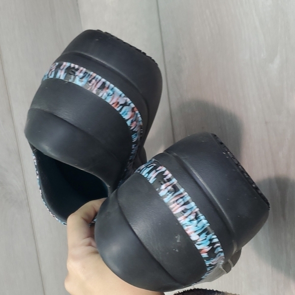 Croc Womens Neria Pro Triple Comfort Floral Rubber Clogs shoes sz 11 - Picture 5 of 11